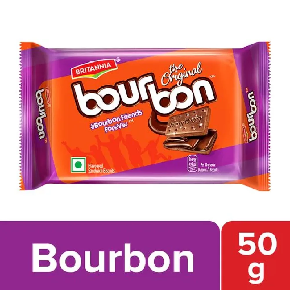Britannia Bourbon - The Original Choco Creme Sandwich Biscuit, 50 g-1.webp